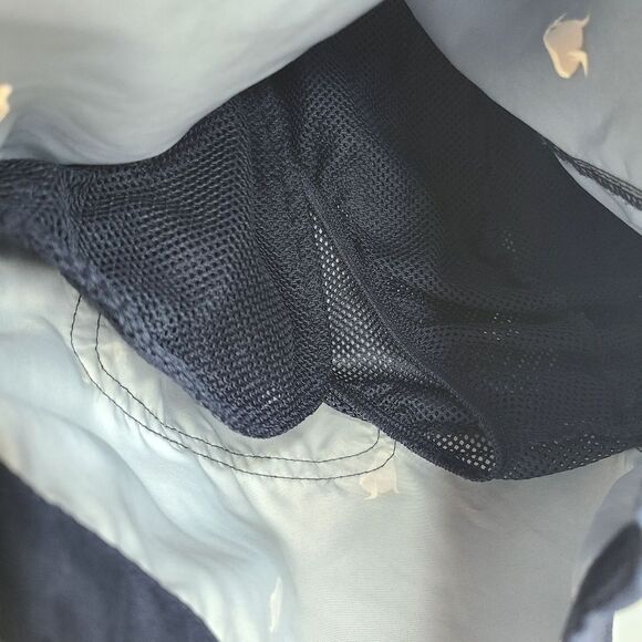 H&M Mens Navy Walrus Print Lined Swimming Trunks Shorts M - Picture 6 of 8